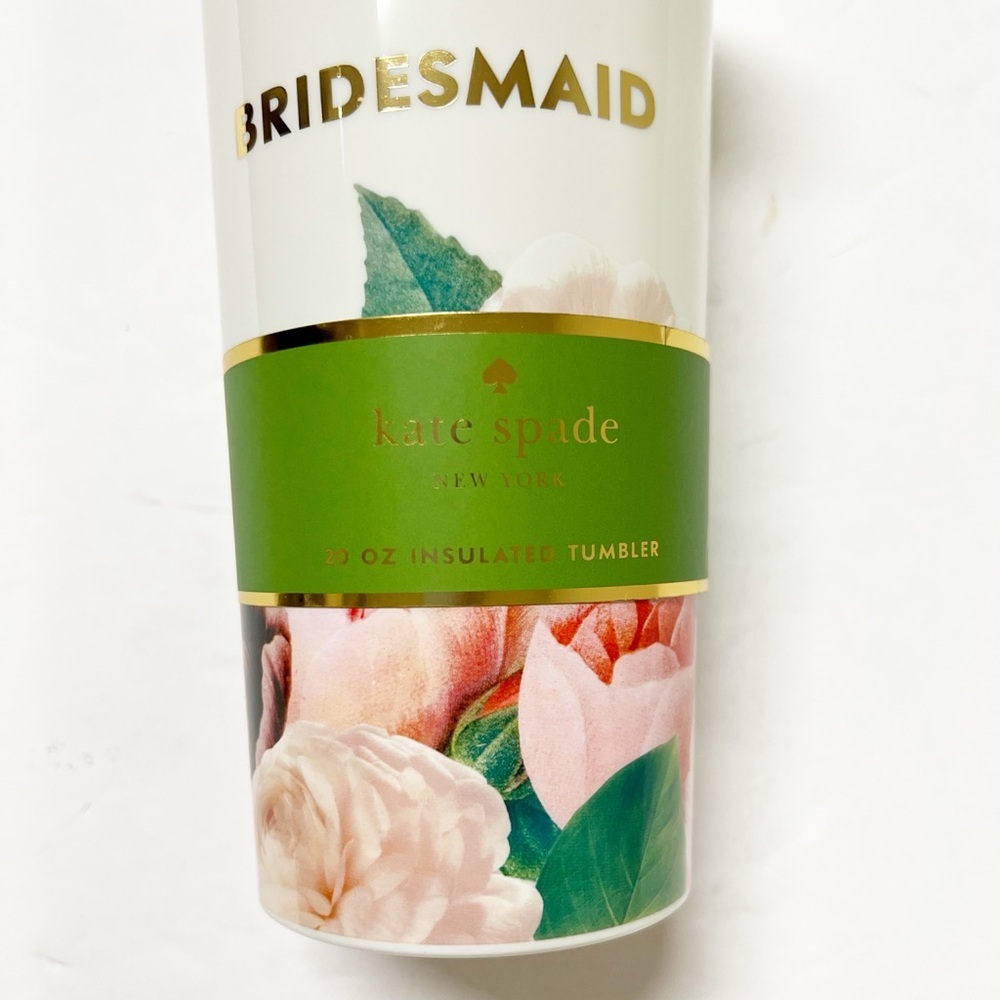 Kate Spade New York Blushing Floral Bridesmaid 20 Oz Insulated Tumbler - Picture 5 of 9